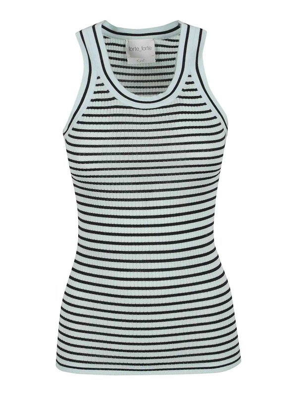 FORTE FORTE: トップス＆タンクトップ - トップ/タンクトップ - ブルー