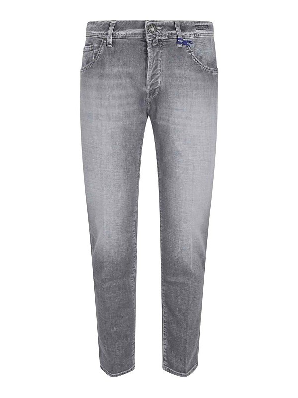 JACOB COHEN: jeans bootcut - Jeans grigio