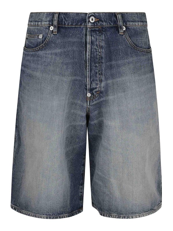 KENZO: トラウザーショーツ - ショートパンツ - ブルー