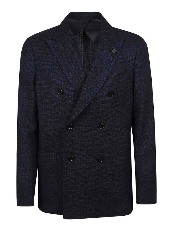 LARDINI: Chaquetas de sastrerìa - Blazer Elegante - Azul