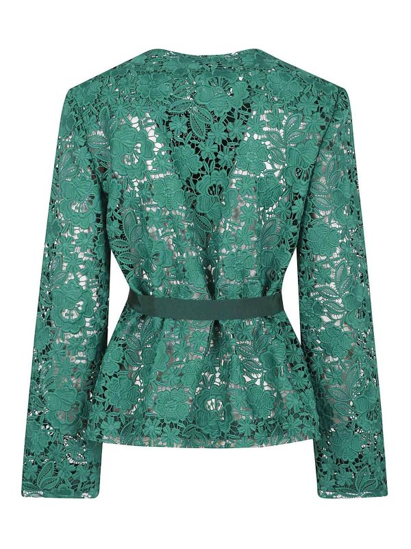 P.A.R.O.S.H.: Blouses online - Veste En Jean - Vert