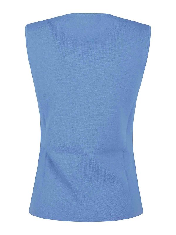 P.A.R.O.S.H.: Tops y camisetas sin mangas online - Top - Azul