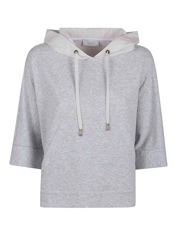 PESERICO: Sweatshirts und Pullover - Sweatshirt - Grau
