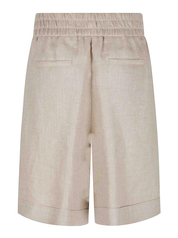 PESERICO: トラウザーショーツ online - ショートパンツ - ベージュ