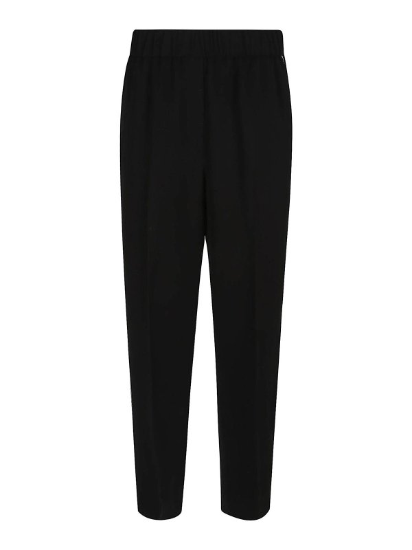 PESERICO: カジュアルトラウザー - カジュアルパンツ - 黒