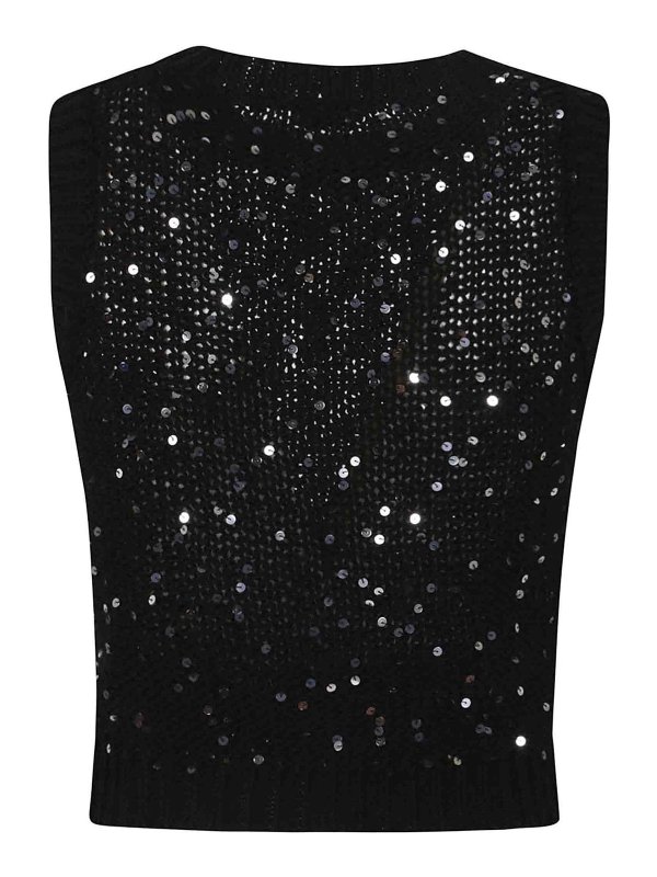 PESERICO: Tops y camisetas sin mangas online - Top - Negro