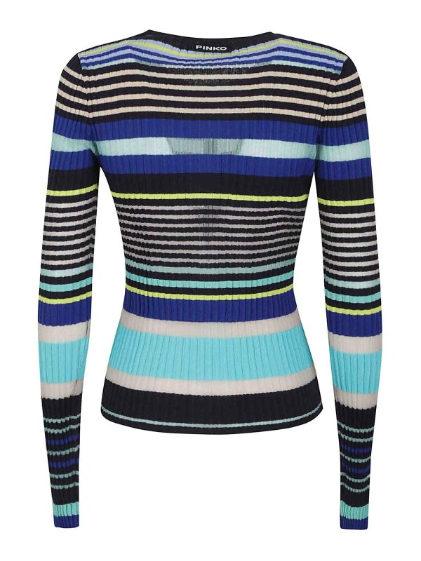 Pinko: maglia collo a barchetta online - Pullover