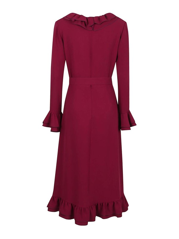 VALENTINO GARAVANI: ニーレングスドレス online - 膝丈ドレス - フクシア