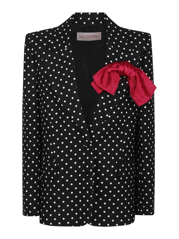 VALENTINO GARAVANI: テーラードジャケット - テーラードジャケット - 黒
