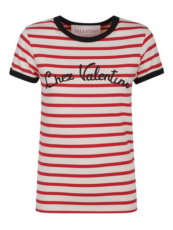VALENTINO GARAVANI: Tシャツ - Tシャツ - 赤