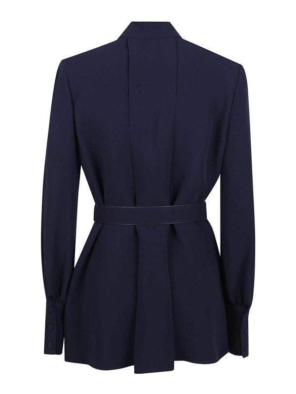 VALENTINO GARAVANI: shirts online - Dark blue silk shirt