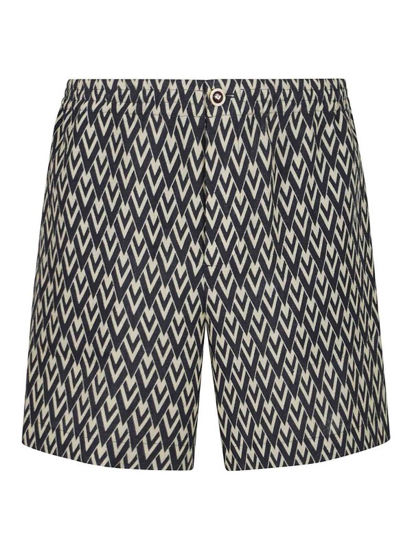 VALENTINO GARAVANI: トラウザーショーツ - ショートパンツ - クリーム