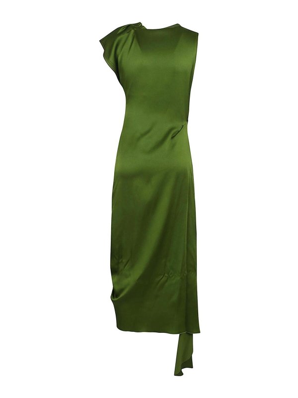 VICTORIA BECKHAM: ニーレングスドレス online - 膝丈ドレス - 緑
