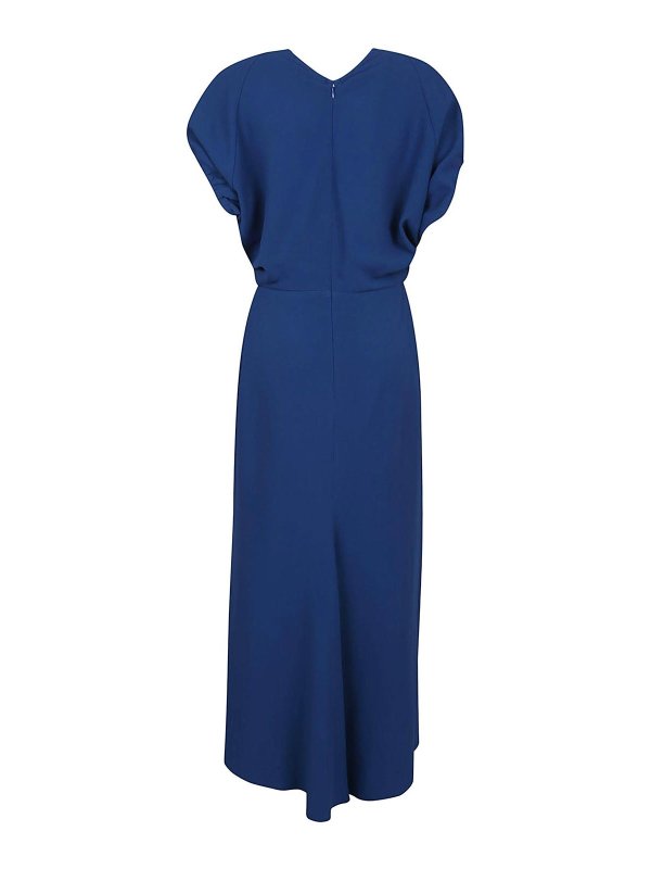 VICTORIA BECKHAM: Robe longueur genou online - Robe Au Genou - Bleu