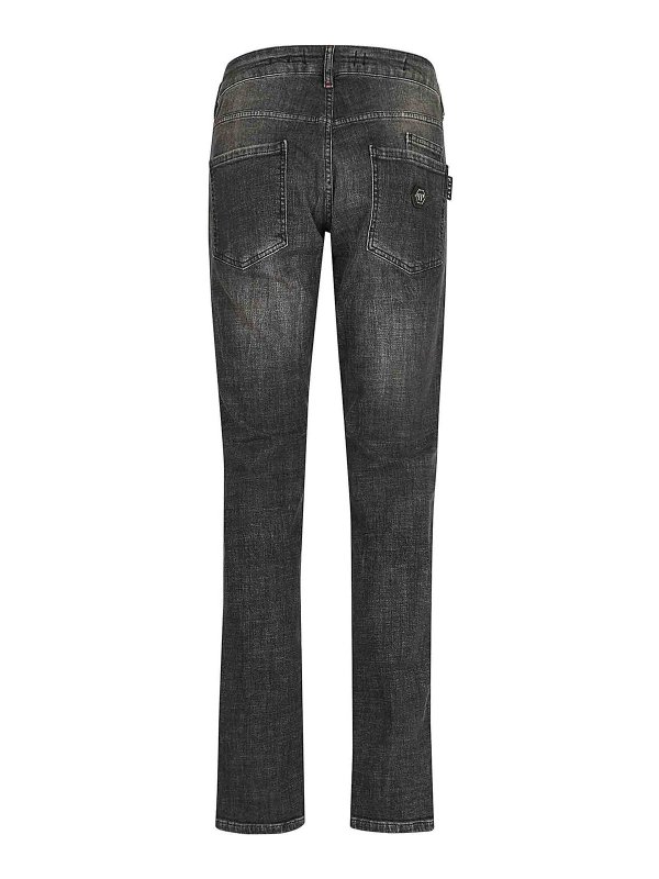 PHILIPP PLEIN: ストレートジーンズ online - ストレートジーンズ - グレー