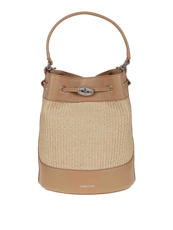 ZANELLATO: バケットバッグ - バケットバッグ - ベージュ
