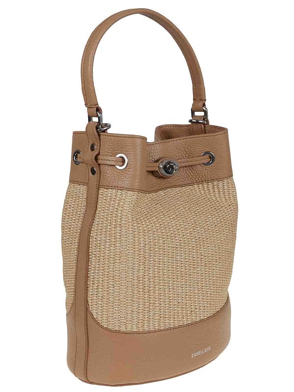 The Best Shops ZANELLATO: バケットバッグ - バケットバッグ - ベージュ