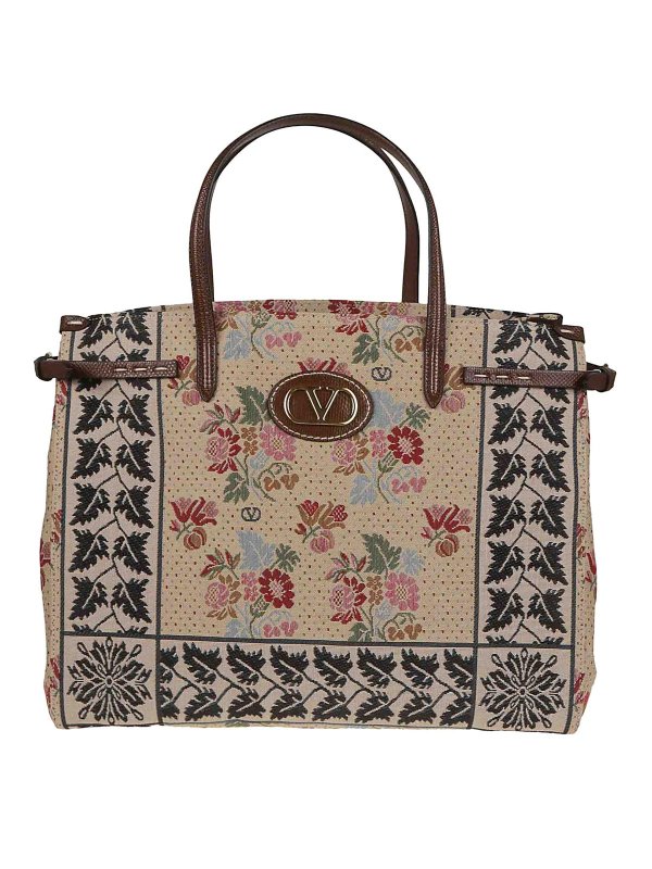 VALENTINO GARAVANI: Sacs à main - Sac Cabas - Multicolore