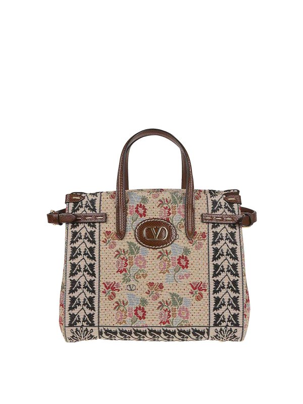 VALENTINO GARAVANI: トートバッグ - トートバッグ - マルチカラー