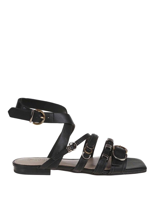 Pinko: sandals - Logo sandals