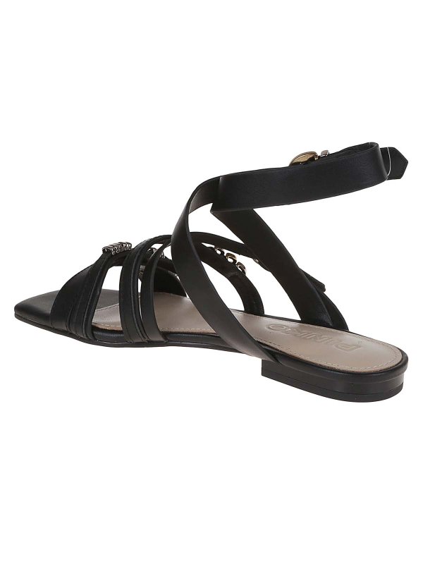 The Best Shops Pinko: sandals - Logo sandals
