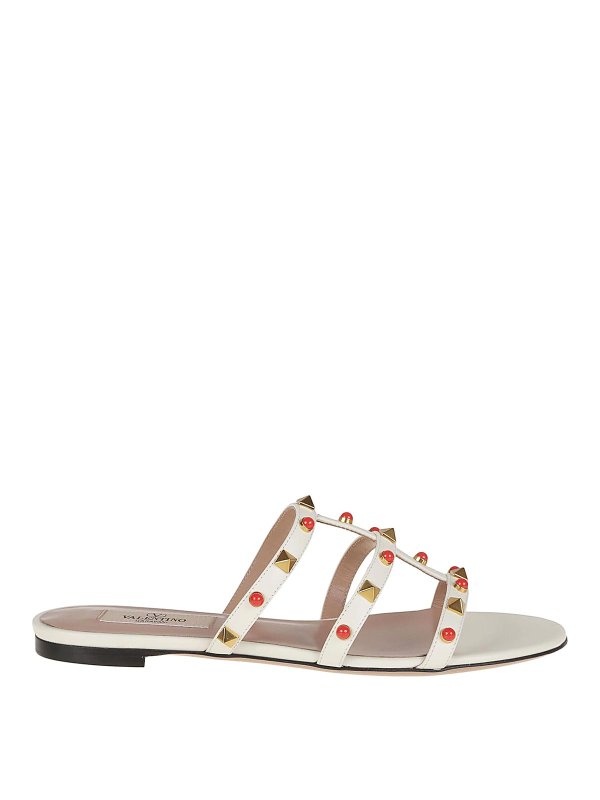 VALENTINO GARAVANI: sandali - Sandalo slide rockstud