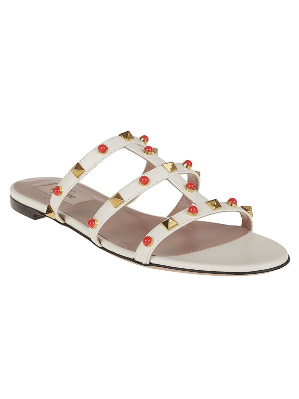 VALENTINO GARAVANI: sandali online - Sandalo slide rockstud