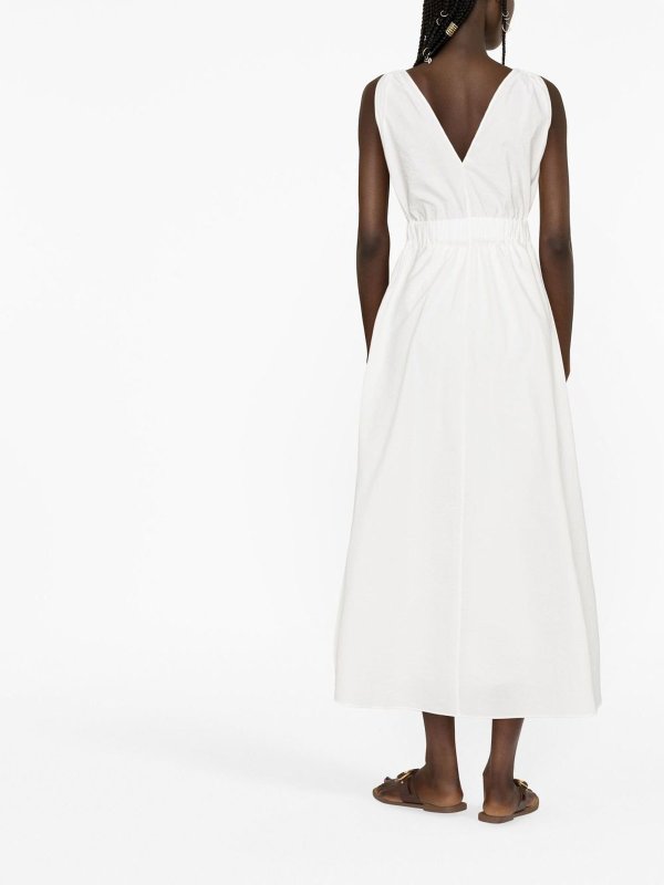 膝丈ドレス - 白 shop online: BRUNELLO CUCINELLI