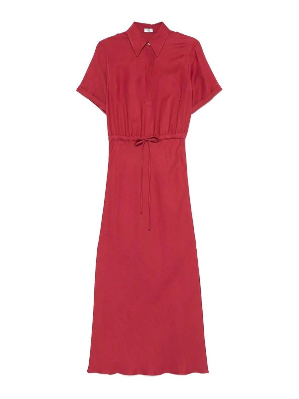BRUNELLO CUCINELLI: Robe longueur genou - Robe Au Genou - Rouge