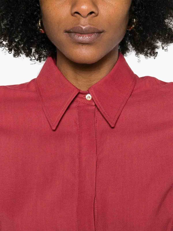 Robe Au Genou - Rouge shop online: BRUNELLO CUCINELLI