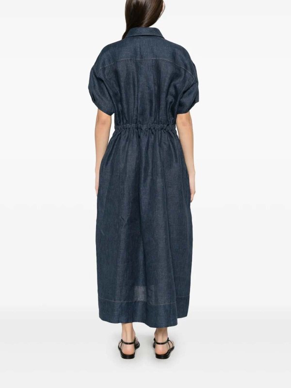 The Best Shops BRUNELLO CUCINELLI: ニーレングスドレス - 膝丈ドレス - ブルー