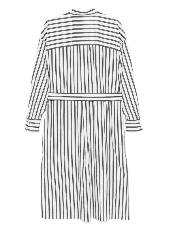 BRUNELLO CUCINELLI: Knielange Kleider online - Knielanges Kleid - Weiß