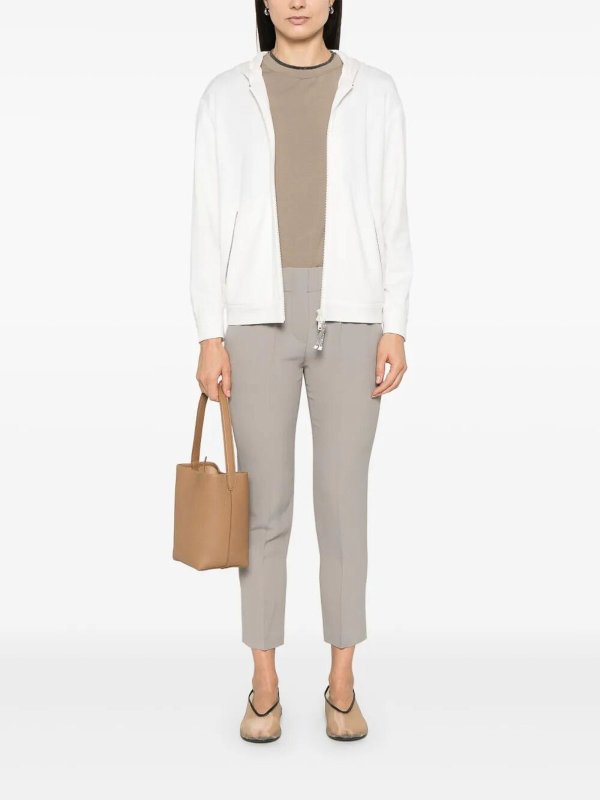 BRUNELLO CUCINELLI: Sweatshirts & Sweaters online - Hooded Sweatshirt With PreciousZipper Pull