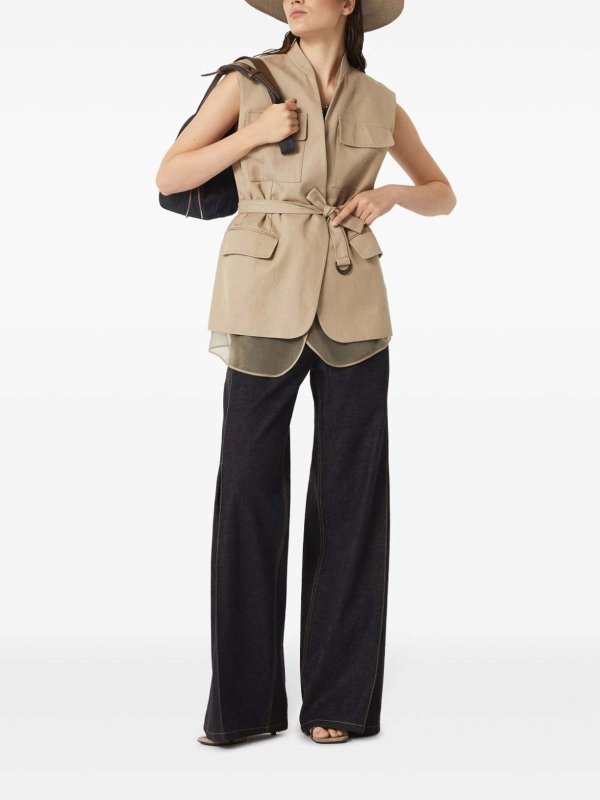 BRUNELLO CUCINELLI: Strickpullover mit Rundhalsausschnitt online - Rundhalspullover - Blau