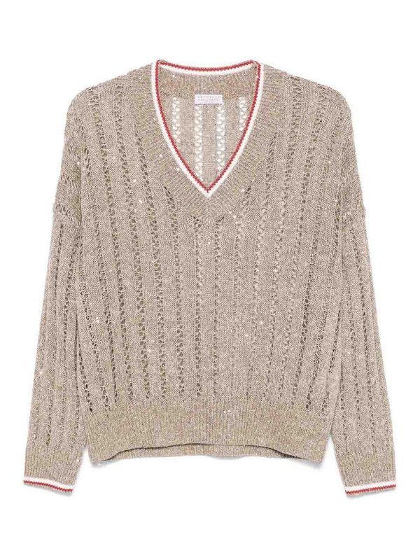 BRUNELLO CUCINELLI: v necks - Sweater