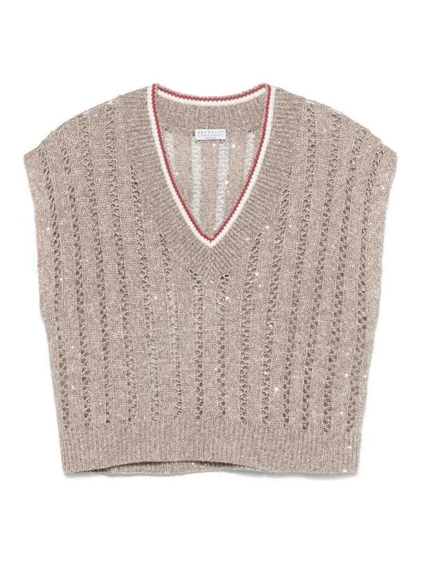 BRUNELLO CUCINELLI: vests - Knitted Vest