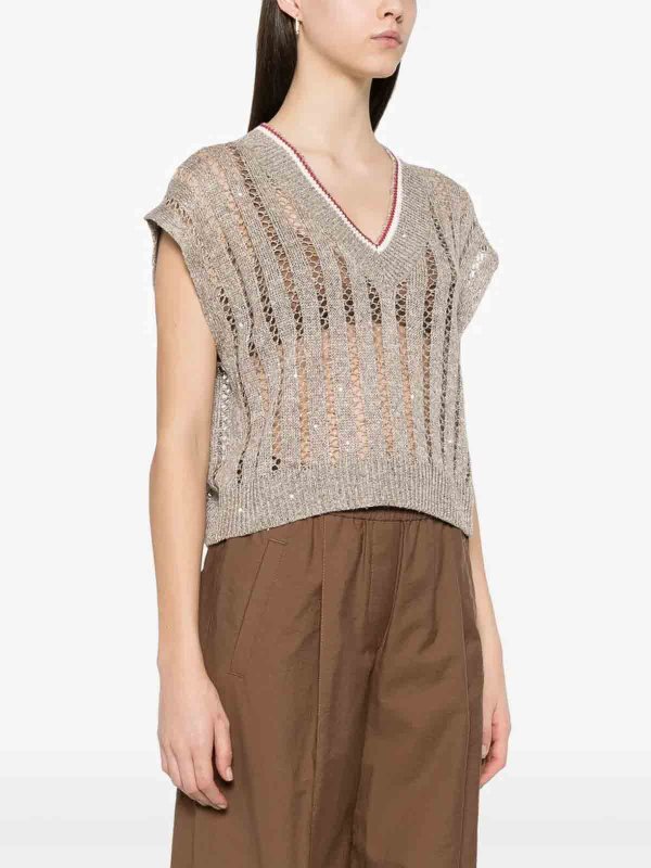 The Best Shops BRUNELLO CUCINELLI: vests - Knitted Vest