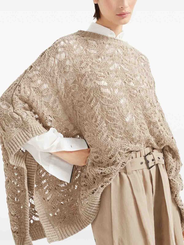 The Best Shops BRUNELLO CUCINELLI: Vネック - Vネック - ベージュ