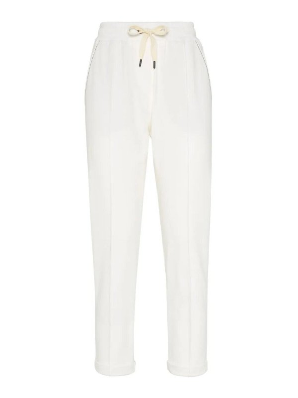 BRUNELLO CUCINELLI: スウェットパンツ - トラックスーツ ボトムス - ベージュ