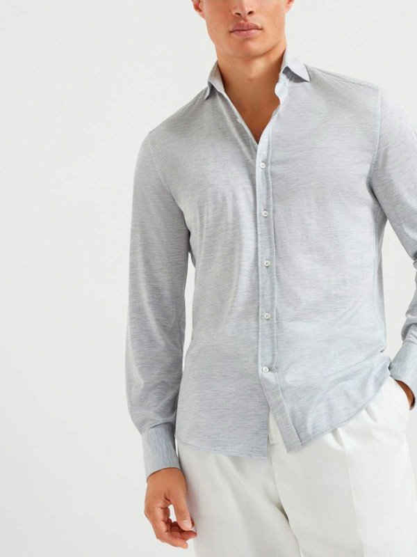 The Best Shops BRUNELLO CUCINELLI: Hemd - Hellgrau