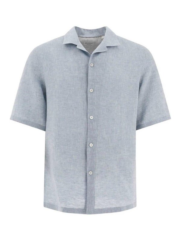 BRUNELLO CUCINELLI: Camisas - Camisa - Gris Claro