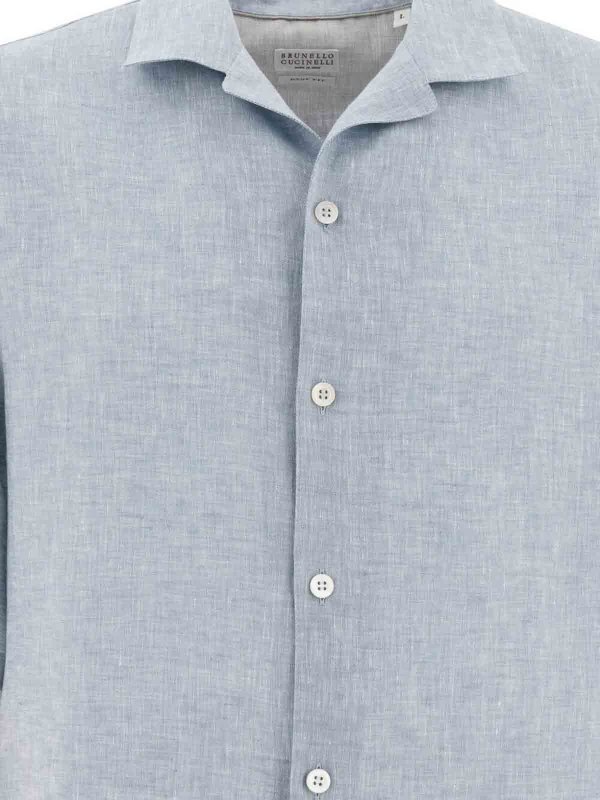 Camisa - Gris Claro shop online: BRUNELLO CUCINELLI