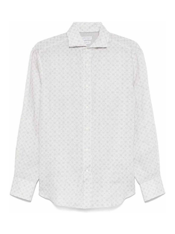 BRUNELLO CUCINELLI: シャツ - シャツ - ベージュ