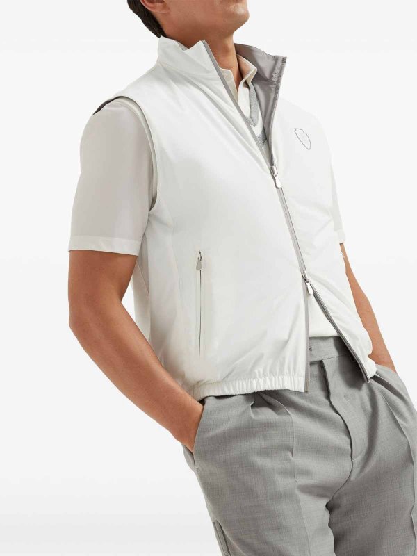 Chaleco - Blanco shop online: BRUNELLO CUCINELLI
