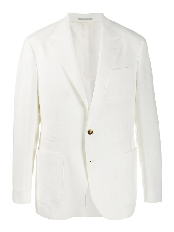 BRUNELLO CUCINELLI: Blazer - Blazer - Weiß