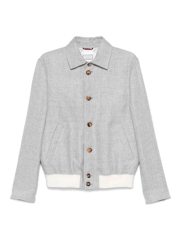 BRUNELLO CUCINELLI: Chaquetas casual - Chaqueta Casual - Gris