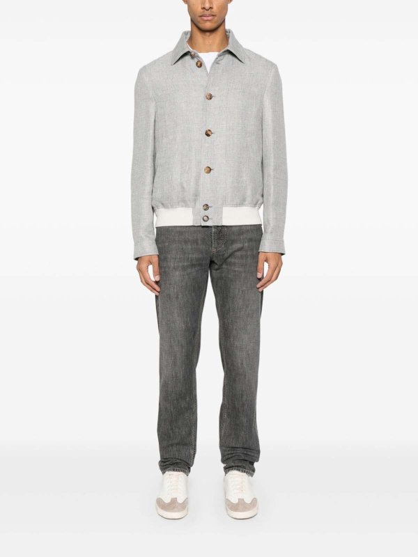 BRUNELLO CUCINELLI: Chaquetas casual online - Chaqueta Casual - Gris