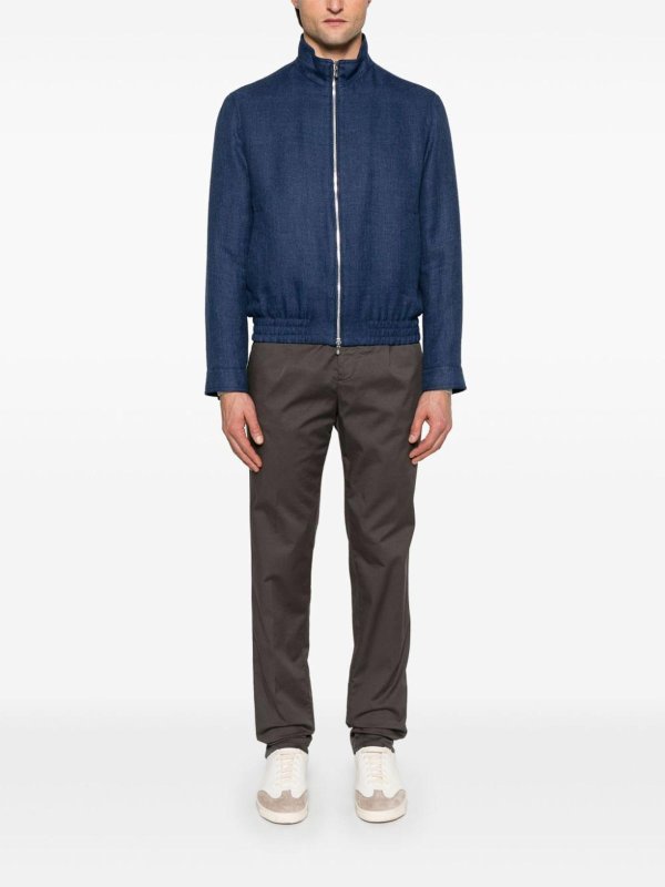 BRUNELLO CUCINELLI: Bombers online - Bomber - Bleu Foncé