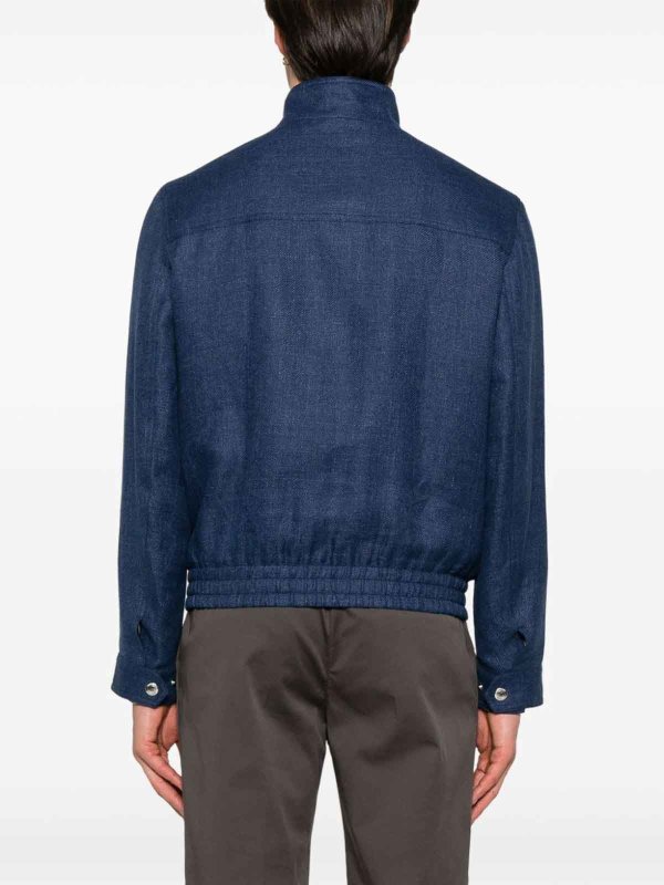 Bomber - Bleu Foncé shop online: BRUNELLO CUCINELLI