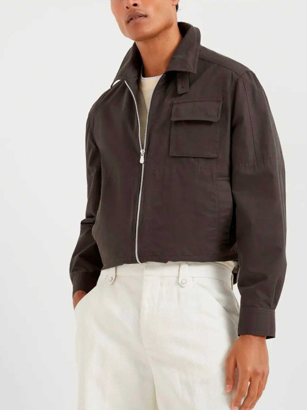 The Best Shops BRUNELLO CUCINELLI: カジュアルジャケット - カジュアルジャケット - ブラウン